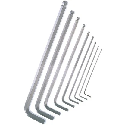 LUX Kugelkopf-Stiftschlüssel-Satz Comfort 9-teilig 1,5 Mm - 10 Mm 2 LUX Kugelkopf-Stiftschlüssel-Satz Comfort 9-teilig 1,5 Mm - 10 Mm – Bild 2