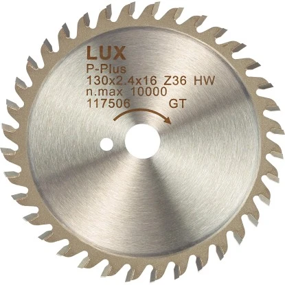 LUX HM-Kreissägeblatt 130 Mm X 16 Mm 36 Zähne 1 LUX HM-Kreissägeblatt 130 Mm X 16 Mm 36 Zähne