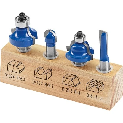 LUX HM Oberfräser-Set 4-teilig 1 LUX HM Oberfräser-Set 4-teilig