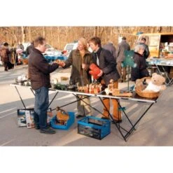 LUX Multifunktionstisch Mit Stahl-Gestell -Werkzeugladen 620176 picture 3