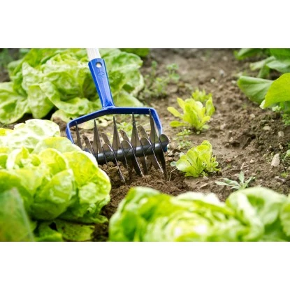 LUX Rollkultivator Classic 9 Doppelklingen Mit Schraubsystem 2 LUX Rollkultivator Classic 9 Doppelklingen Mit Schraubsystem – Bild 2